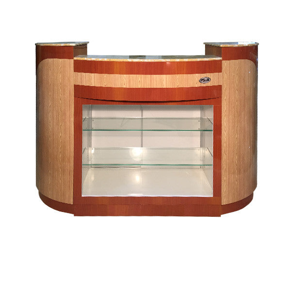 SPA Reception Desk, Maple/Oak, C-209MO (NOT Included Shipping Charge)