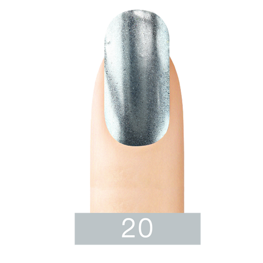 Cre8tion Chrome Nail Art Effect, 20, Super Silver, 1g