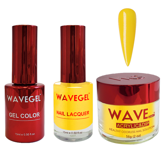 Wave Gel 4in1 Dipping Powder + Gel Polish + Nail Lacquer, QUEEN Collection, 020, Limoncello