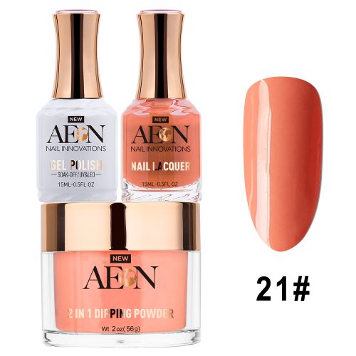 AEON 3in1 Dipping Powder + Gel Polish + Nail Lacquer, 021, Cherry Tom OK0327LK