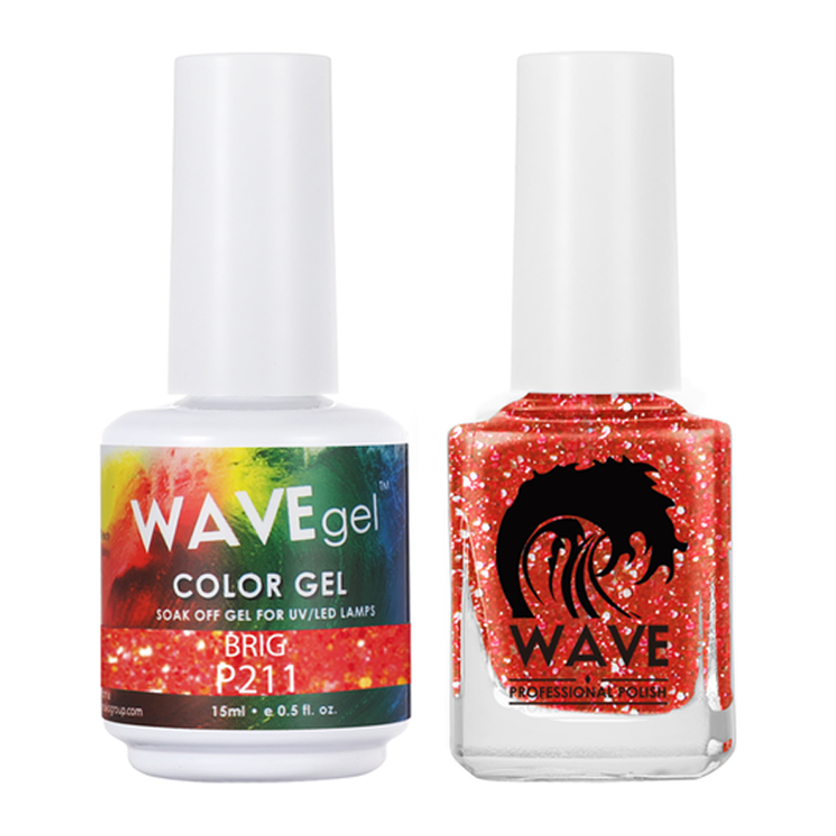 Wave Gel Nail Lacquer + Gel Polish, Simplicity Collection, 211, First Look, 0.5oz