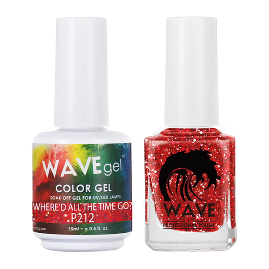 Wave Gel Nail Lacquer + Gel Polish, Simplicity Collection, 212, Where'd All The Time Go, 0.5oz