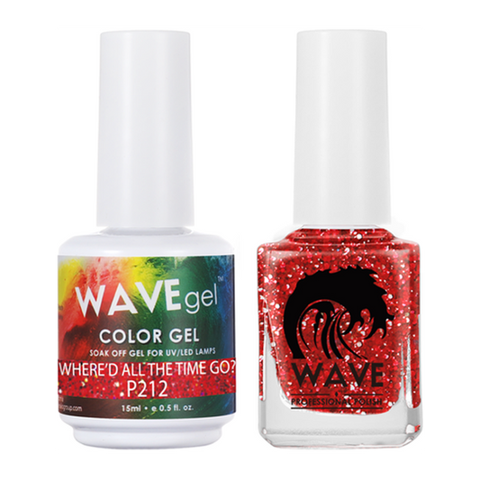 Wave Gel Nail Lacquer + Gel Polish, Simplicity Collection, 212, Where'd All The Time Go, 0.5oz