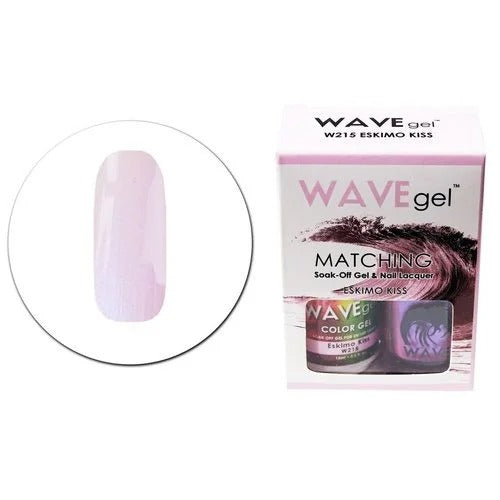 Wave Gel Nail Lacquer + Gel Polish, Freshen Up Collection, 215, Eskimo Kiss, 0.5oz OK0531VD