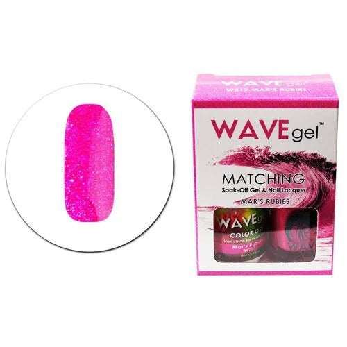 Wave Gel Nail Lacquer + Gel Polish, Freshen Up Collection, 217, Mar's Rubies, 0.5oz OK0531VD