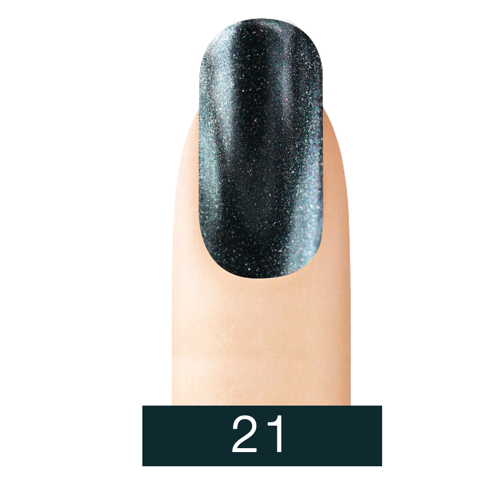 Cre8tion Chrome Nail Art Effect, 21, Silver Black, 1g