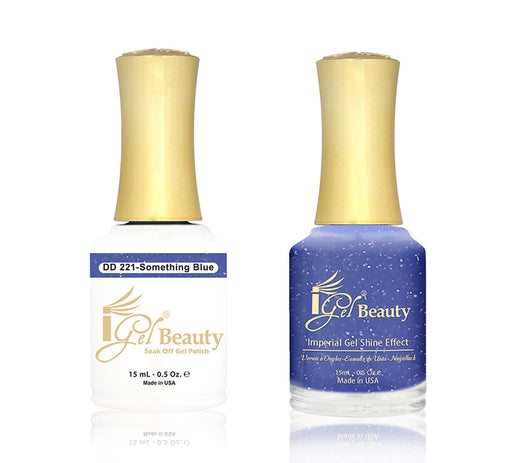 iGel Nail Lacquer + Gel Polish Match, DD221, Something Blue, 0.5oz OK1019MD
