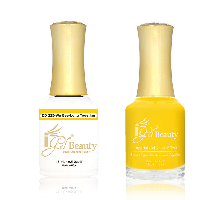 iGel Nail Lacquer + Gel Polish Match, DD225, We Bee Long Toghether, 0.5oz OK1019MD