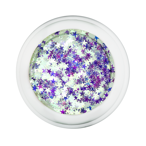 Cre8tion Nail Art Designed Confetti Glitter, 022, Star 2.5mm, 0.5oz, 1101-0463 BB