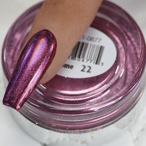 Cre8tion Chrome Nail Art Effect, 22, Pink Holographic, 1g