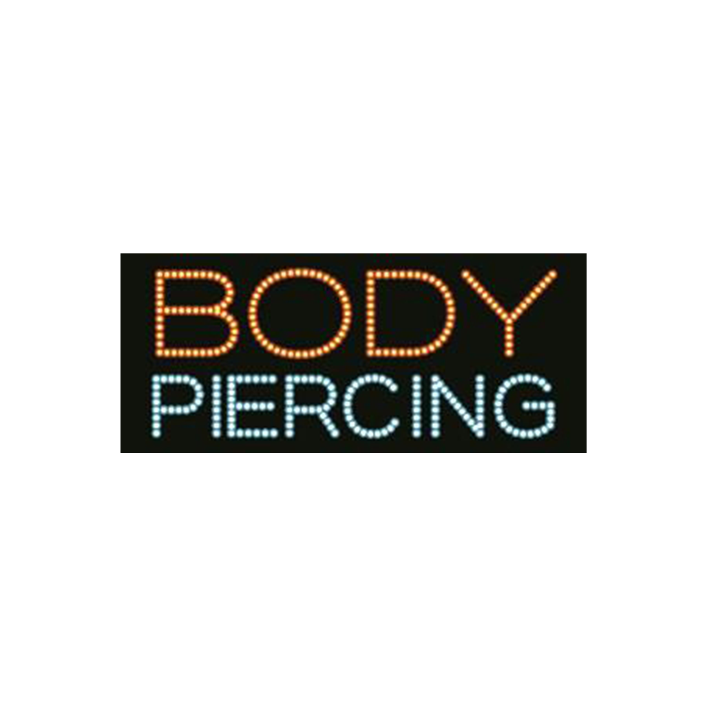 Cre8tion LED Signs "Body Piercing #2, B#0502, 23004 KK BB