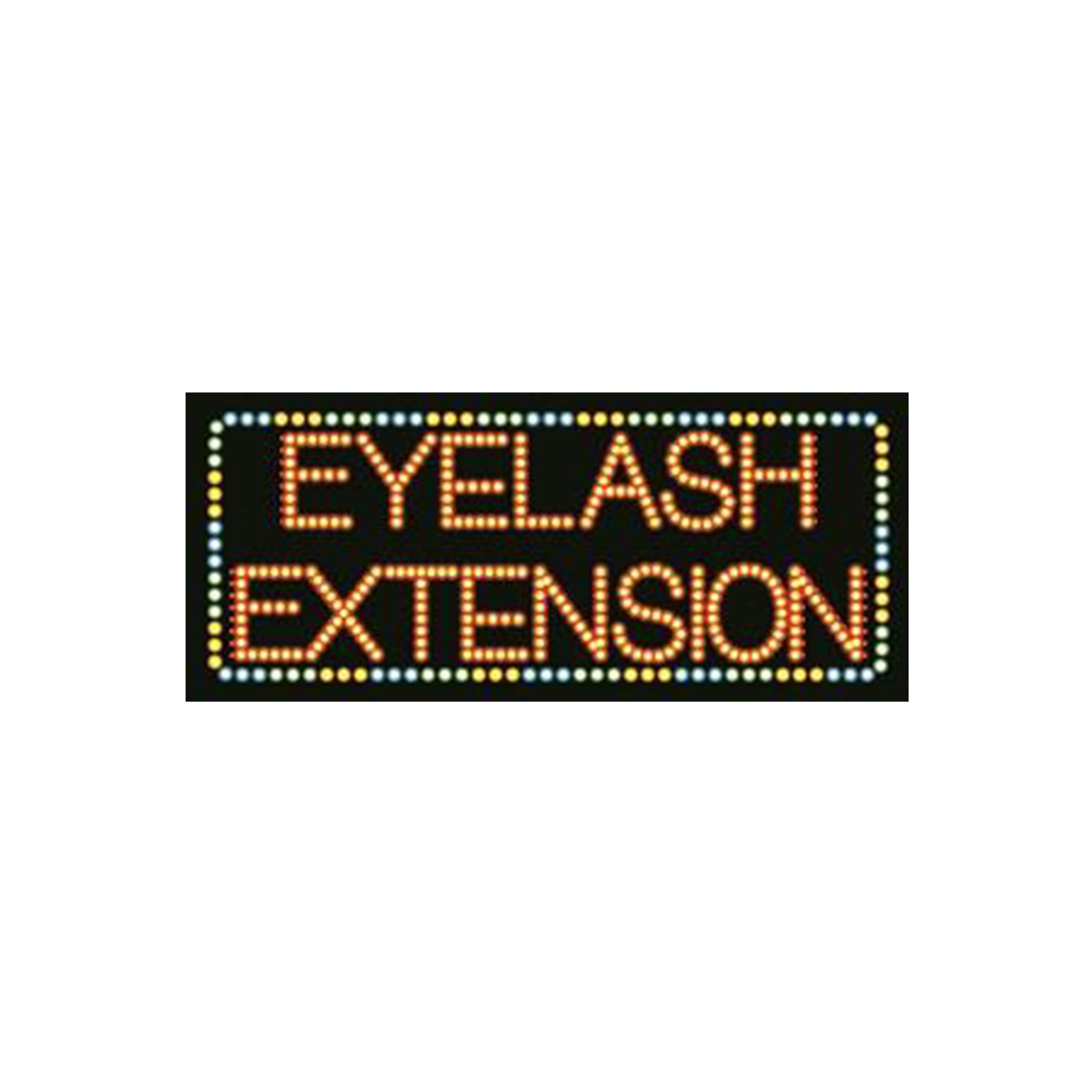 Cre8tion LED Signs "Eyelash Extension #2", E#0102, 23010 KK BB