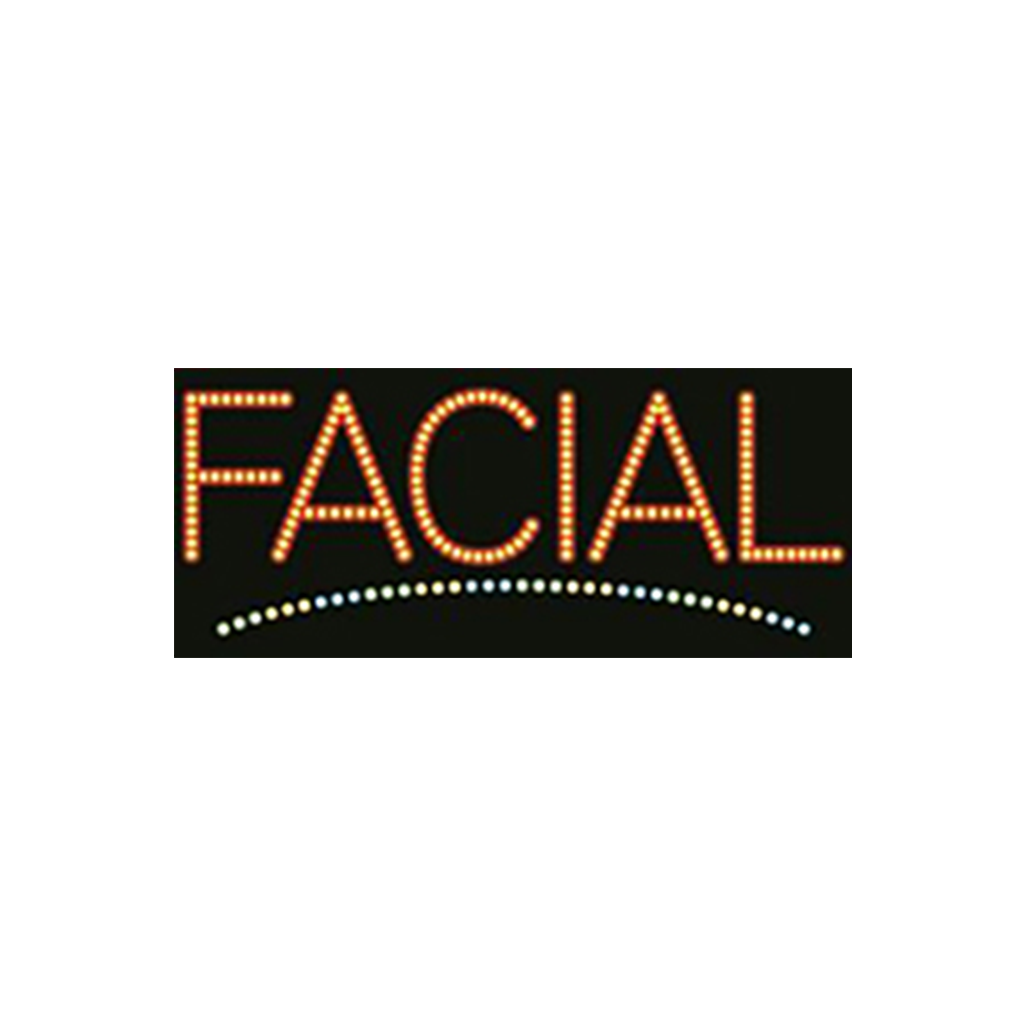 Cre8tion LED Signs "Facial #2", F#0103, 23013 KK BB