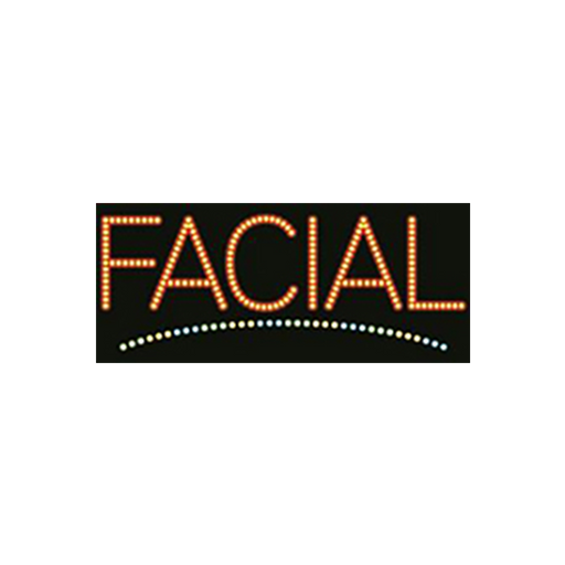 Cre8tion LED Signs "Facial #2", F#0103, 23013 KK BB