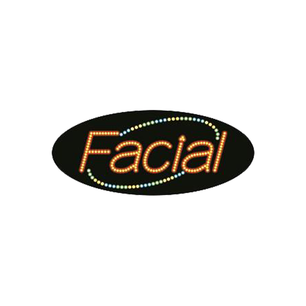 Cre8tion LED Signs "Facial #4", F#0105, 23015 KK BB