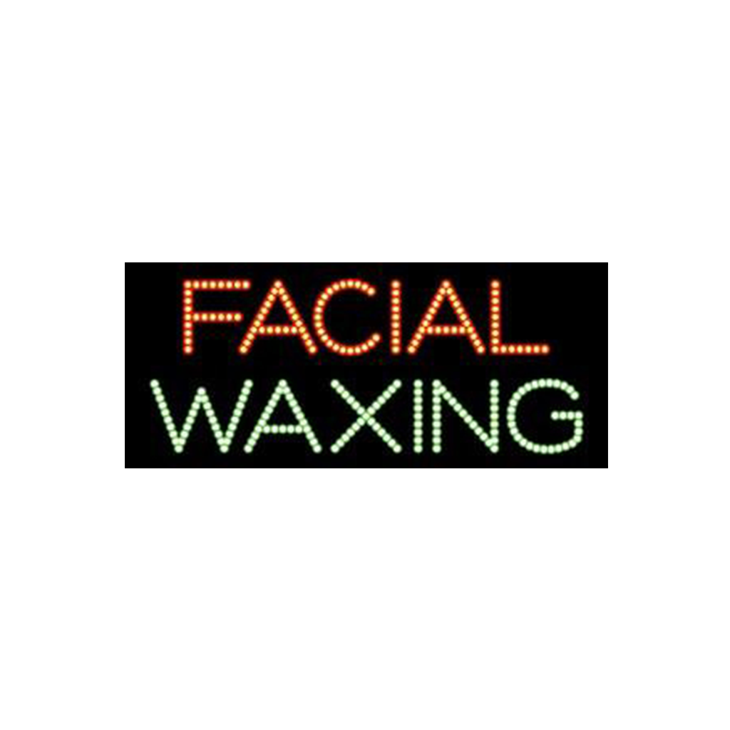 Cre8tion LED Signs "Facial Waxing #1", 23016 KK BB