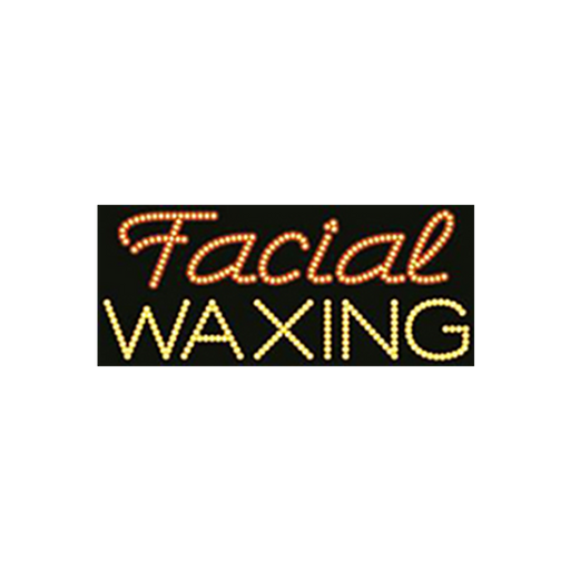 Cre8tion LED Signs "Facial Waxing #2", F#0201, 23017 KK BB