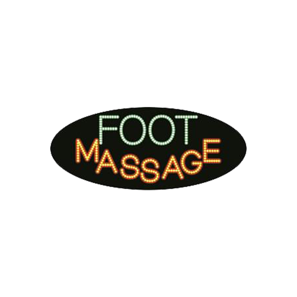 Cre8tion LED Signs "Foot Massage #1", F#0401, 23020 KK BB