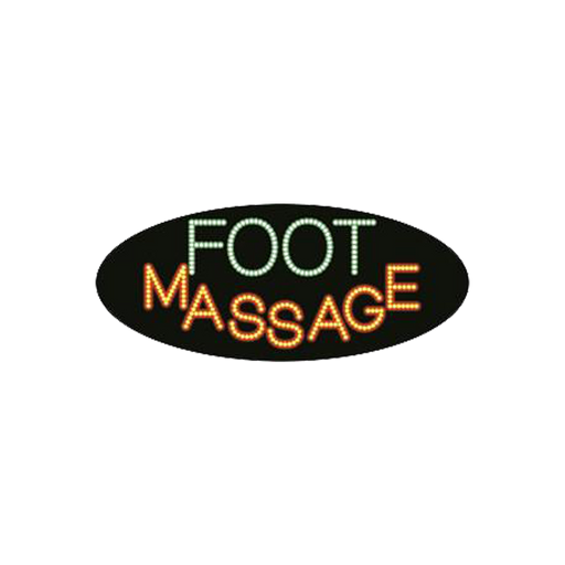 Cre8tion LED Signs "Foot Massage #1", F#0401, 23020 KK BB