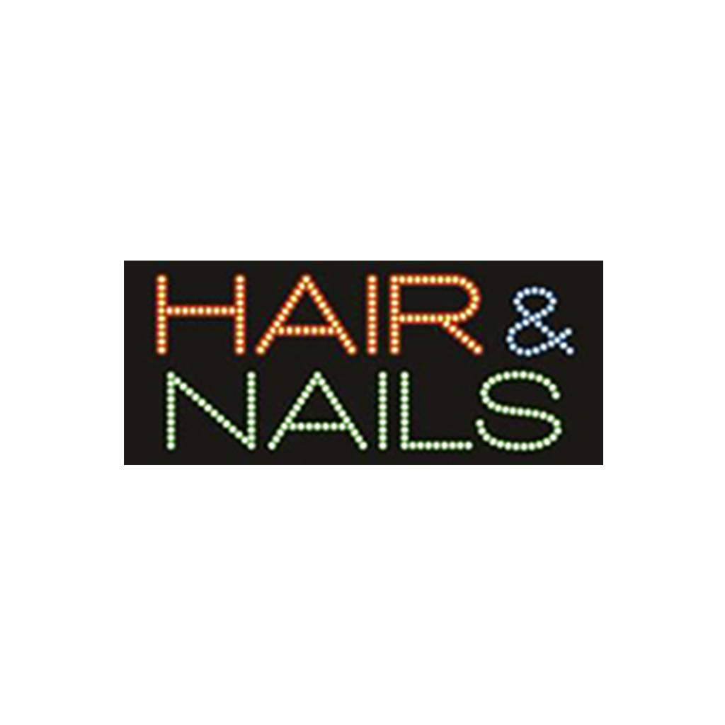 Cre8tion LED Signs "Hair & Nail #1", H#0201, 23025 KK BB