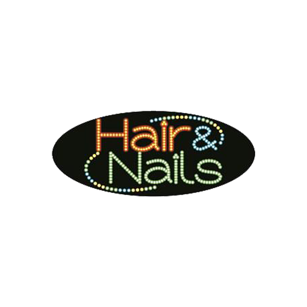 Cre8tion LED Signs "Hair & Nail #2", H#0202, 23026 KK BB