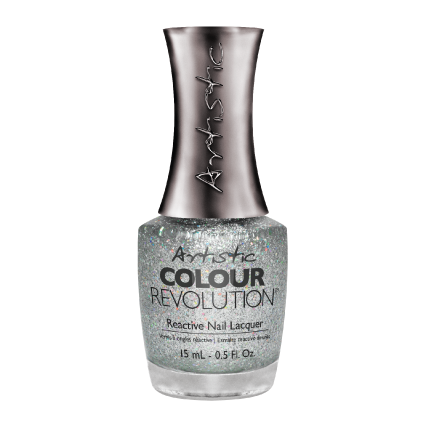 Artistic Colour Revolution, 2303031, Dazzled, Silver Holographic Glitter, 0.5oz