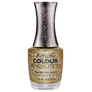 Artistic Colour Revolution, 2303123, Glamorous, Chunky Gold Glitter, 0.5oz