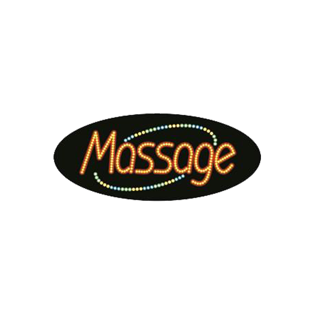 Cre8tion LED Signs "Massage #2", M#0102, 23031 KK BB