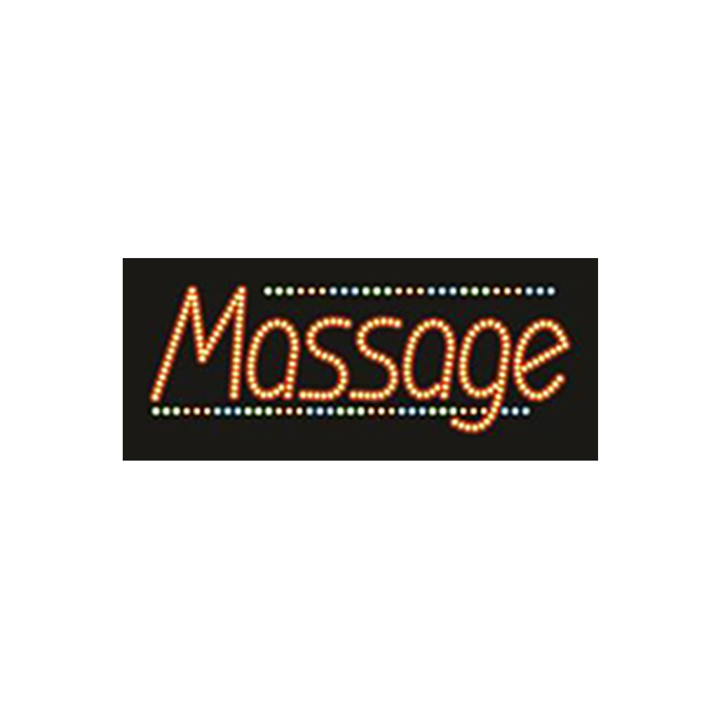 Cre8tion LED Signs "Massage #3", M#0103, 23032 KK BB