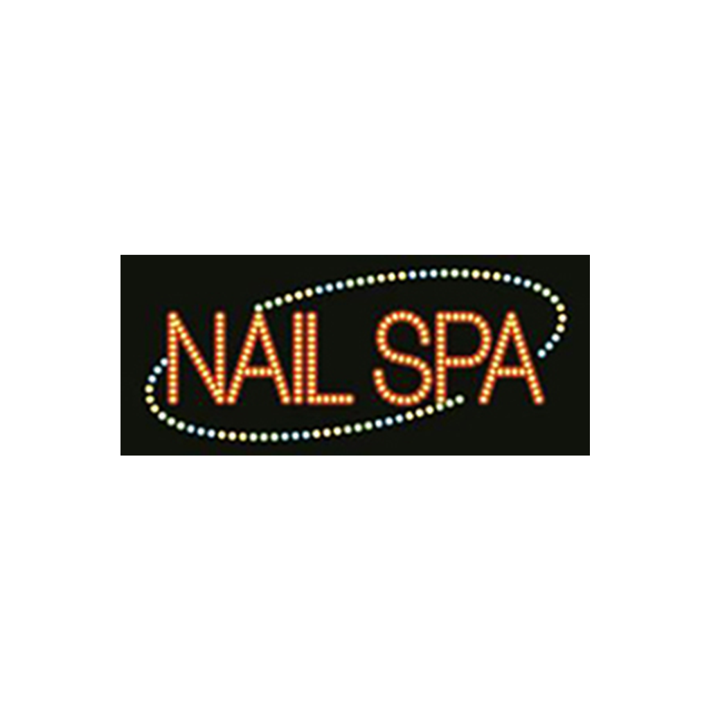 Cre8tion LED signs "Nails Spa", N#0204, 23038 KK BB