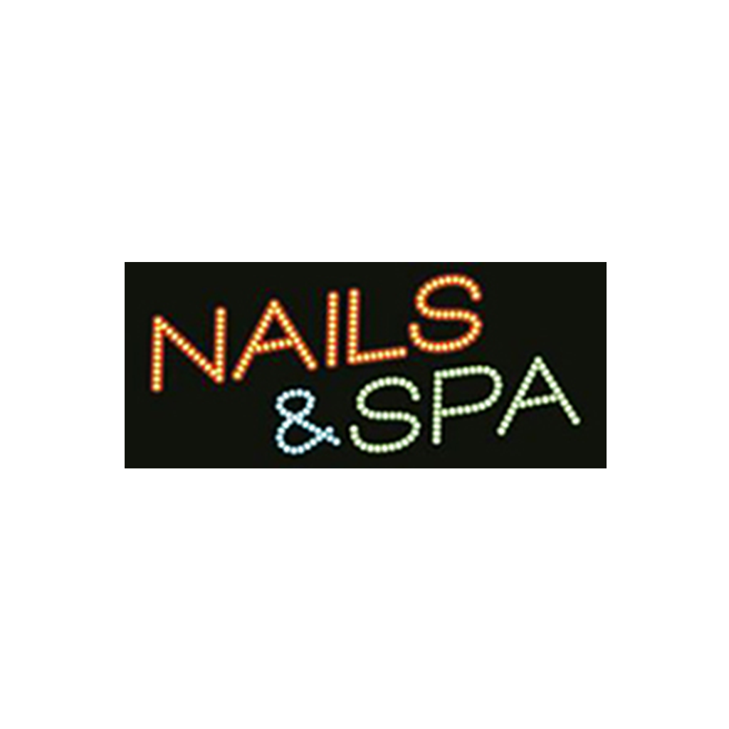 Cre8tion LED Signs "Nails & Spa #2", N#0203, 23043 KK BB