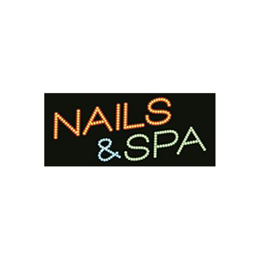 Cre8tion LED Signs "Nails & Spa #2", N#0203, 23043 KK BB