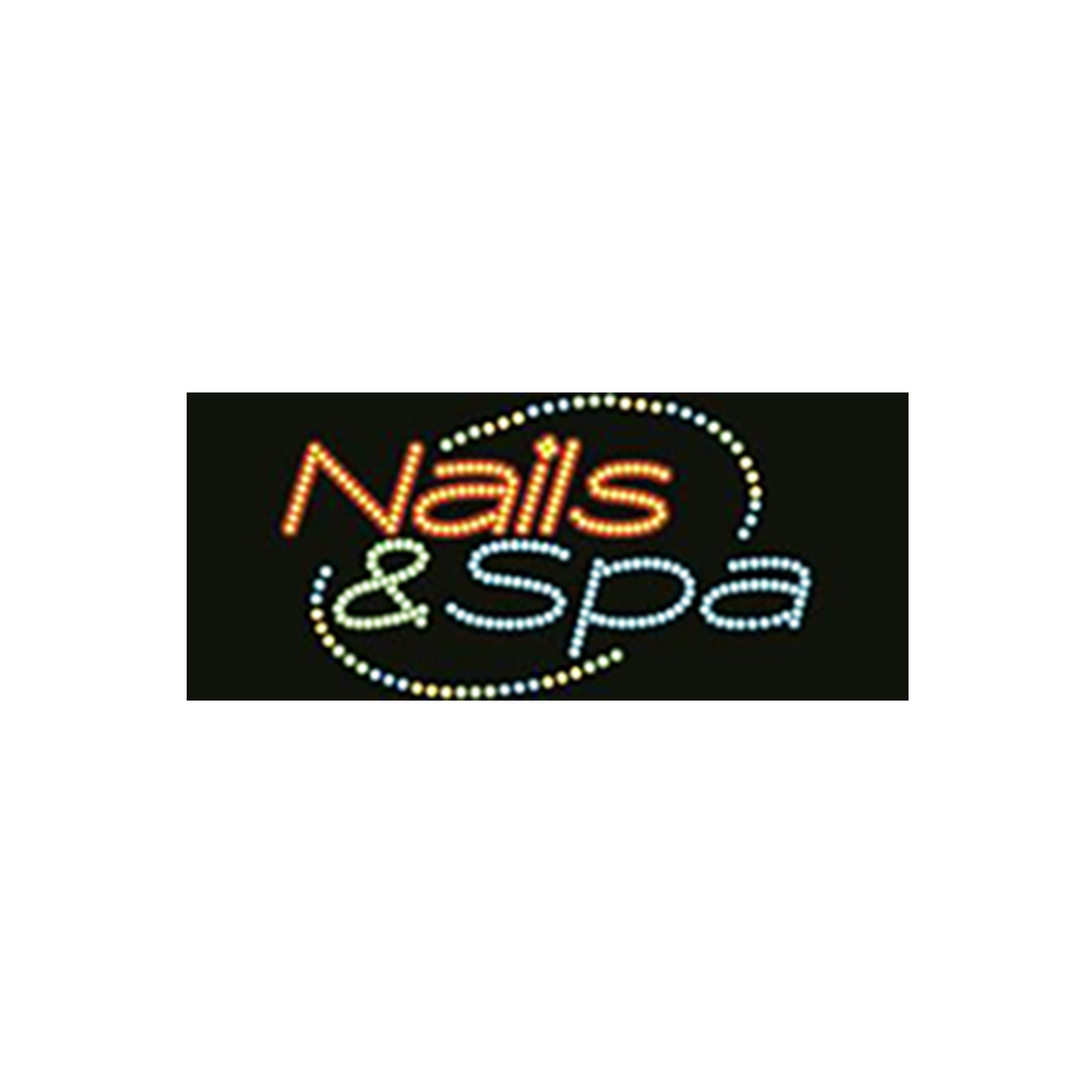 Cre8tion LED signs "Nails & Spa #3", 23044 KK BB