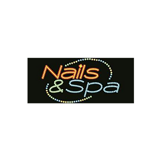 Cre8tion LED signs "Nails & Spa #3", 23044 KK BB