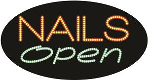 Cre8tion LED Signs "Nail Open #1", N#0209, 23046 KK BB