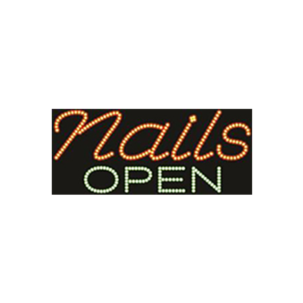 Cre8tion LED Signs "Nail Open #2", N#0401, 23047 KK BB