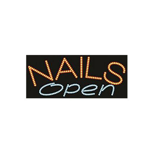 Cre8tion LED Signs "Nail Open #3", N#0402, 23048 KK BB