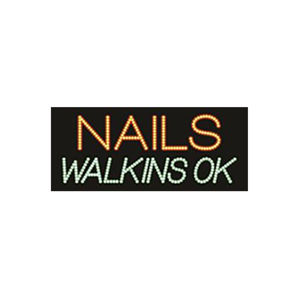 Cre8tion LED Signs "Nail Walking Ok", N#0501, 23049 KK BB