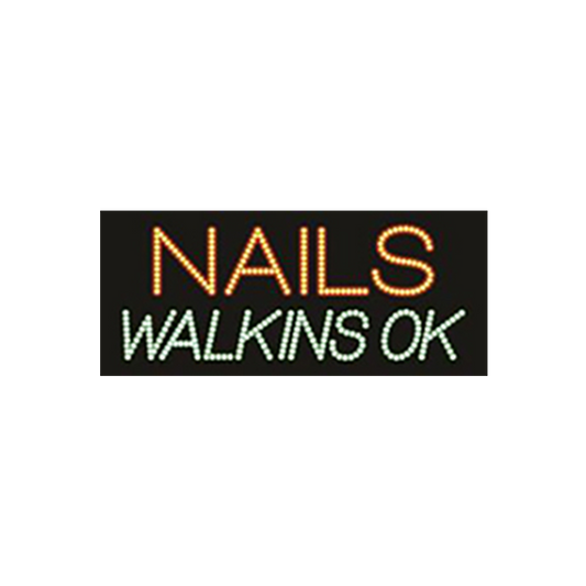 Cre8tion LED Signs "Nail Walking Ok", N#0501, 23049 KK BB