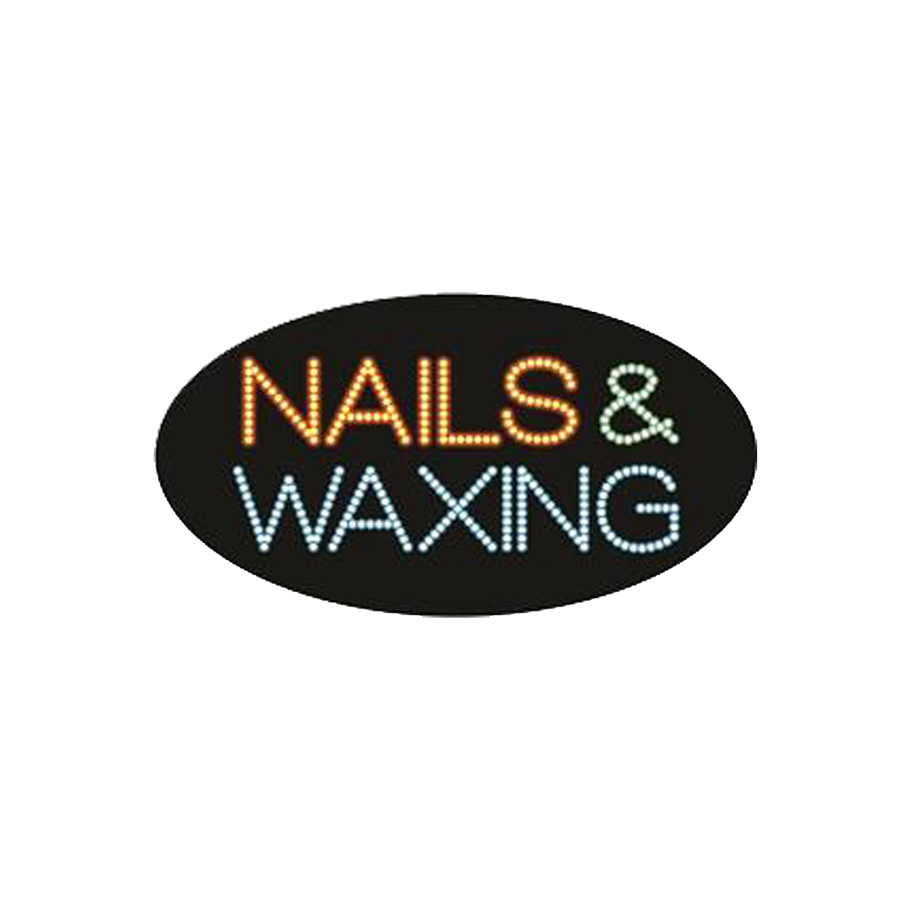 Cre8tion LED Signs "Nail & Waxing #2", N#0703, 23052 KK BB