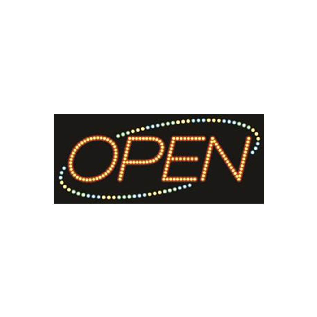 Cre8tion LED Signs "Open #1", O#0101, 23053 KK BB