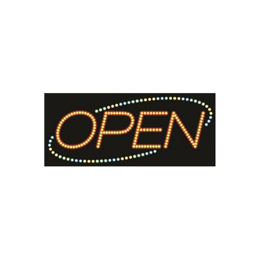 Cre8tion LED Signs "Open #1", O#0101, 23053 KK BB