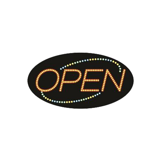 Cre8tion LED signs "Open #9", O#0109, 23061 KK BB