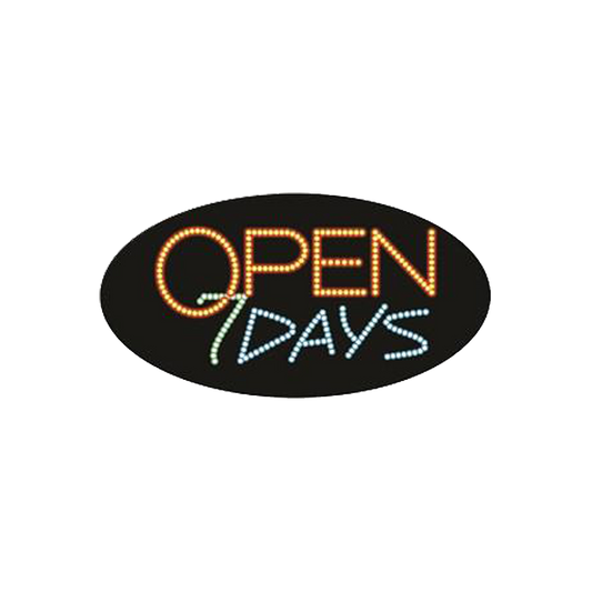 Cre8tion LED signs "Open 7 Days #4", O#0204, 23066 KK BB