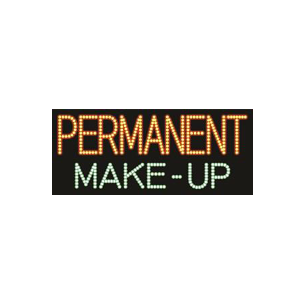 Cre8tion LED signs "PerManent Make-Up", P#0401, 23070 KK BB