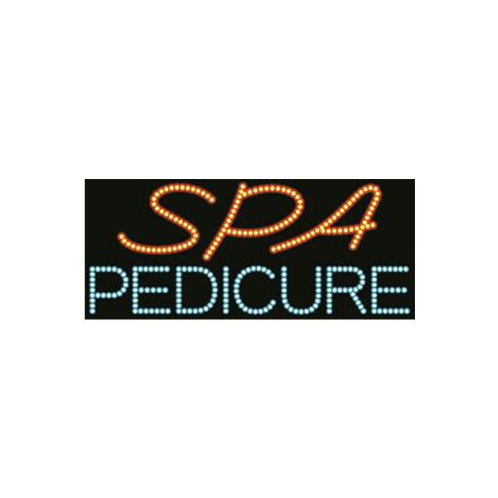 Cre8tion LED signs "Spa Pedicure #1", S#0401, 23077 KK BB