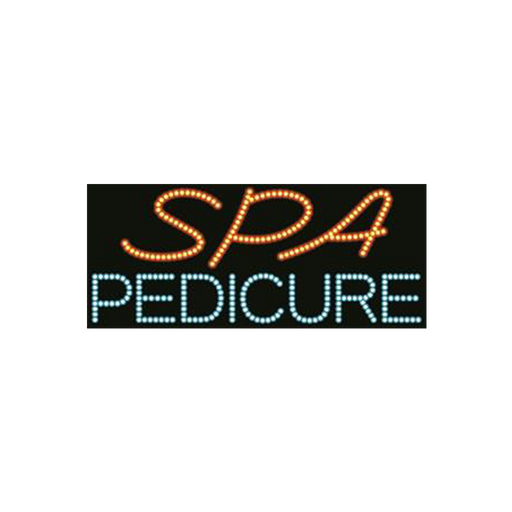 Cre8tion LED signs "Spa Pedicure #1", S#0401, 23077 KK BB