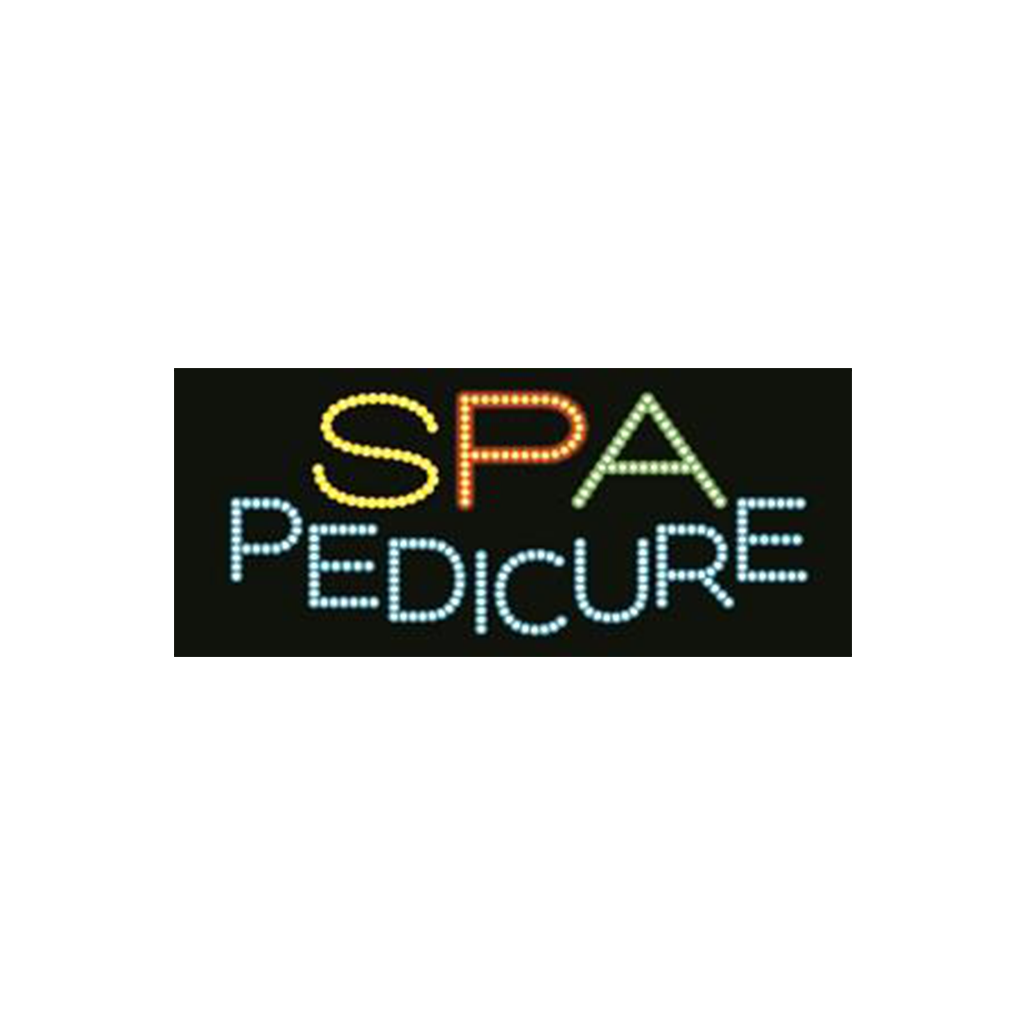 Cre8tion LED signs "Spa Pedicure #2", S#0404, 23078 KK BB