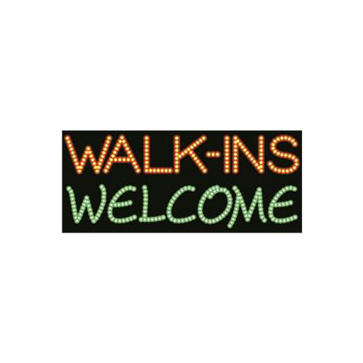 Cre8tion LED signs "Walk-Ins Welcome", W#0101, 23084 KK BB