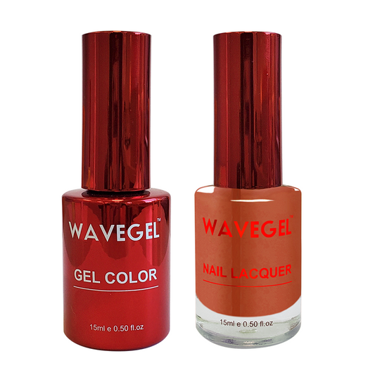 Wave Gel Nail Lacquer + Gel Polish, QUEEN Collection, 023, Cup of Tea, 0.5oz